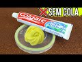 COMO FAZER SLIME COM PASTA DE DENTE E SAL | SEM COLA | NOVO ROSA .