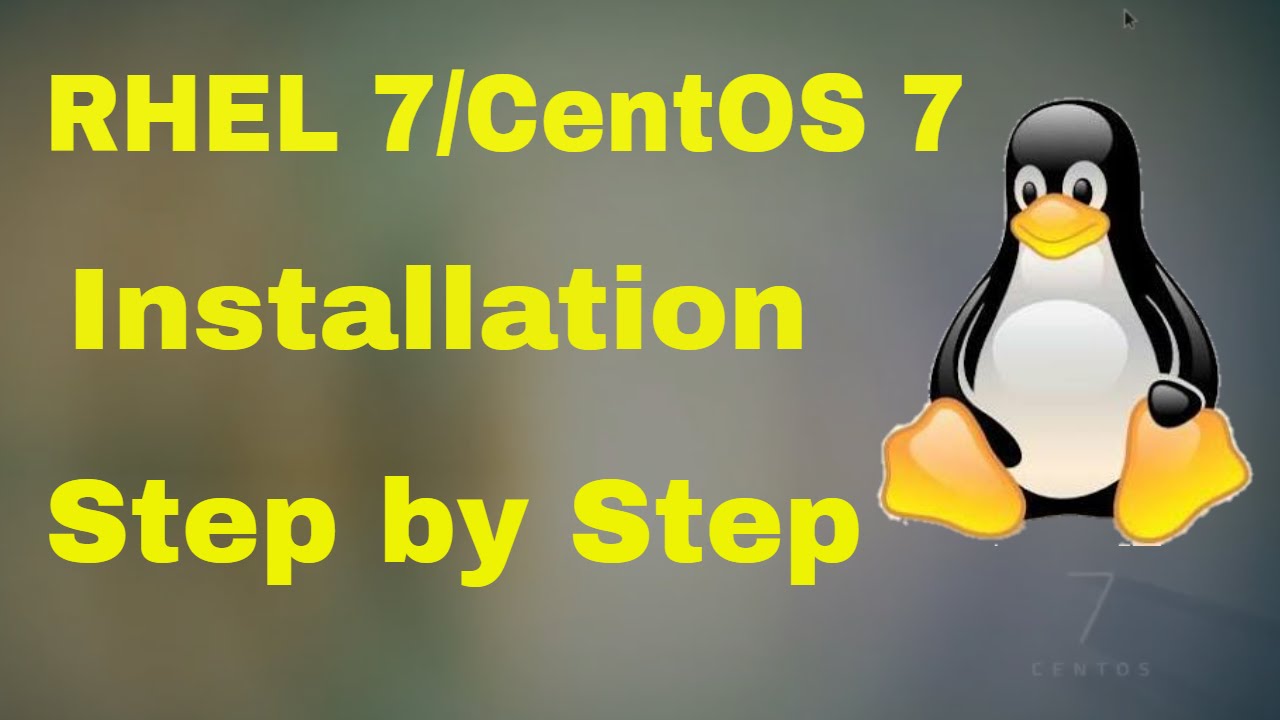 Step By Step Installation of RHEl 7 / CentOS 7 - Hindi - YouTube