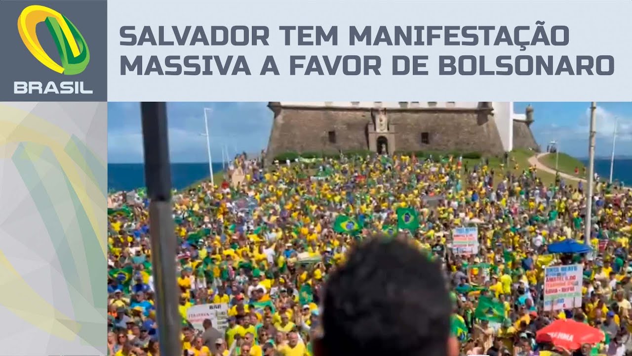 Salvador tem manifestação massiva a favor de Bolsonaro