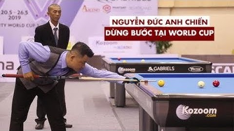 Nguyễn Đức Anh Chiến không thể tạo nên bất ngờ tại giải carom 3 băng thế giới 2019
