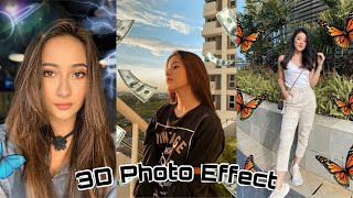 How To Edit Photo Effect 3D Tiktok On Loopsei | Edit Photo 3D Effect Stereoscopic Butterfly & Dollar screenshot 3