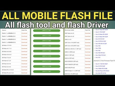 ALL Mobile flash file download / flash tool flashing Driver download /