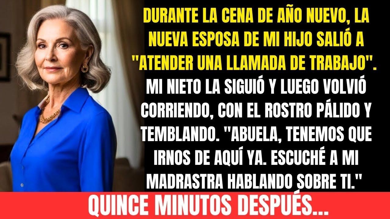 Mi nuera planeaba algo terrible en Año Nuevo. Mi nieto oyó y susurró “Abuela, vámonos ahora”