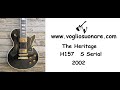 2002 S Serial The Heritage H-157 Ebony Black Beauty Les Paul Custom With Original hard case