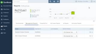 Create management reports with QuickBooks