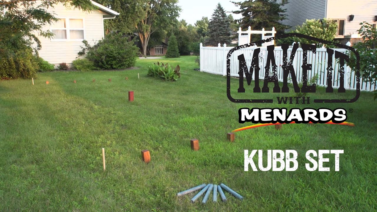 Kubb Set Make It With Menards Youtube