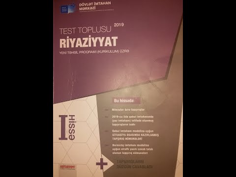 Test toplusu Üçbucaqlar (ardı) online dərslər Nicat Bağışzadə