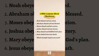 Read This 6 Bible Lessons About Obedience #god #motivation #promise #love #bible #obedience #yt