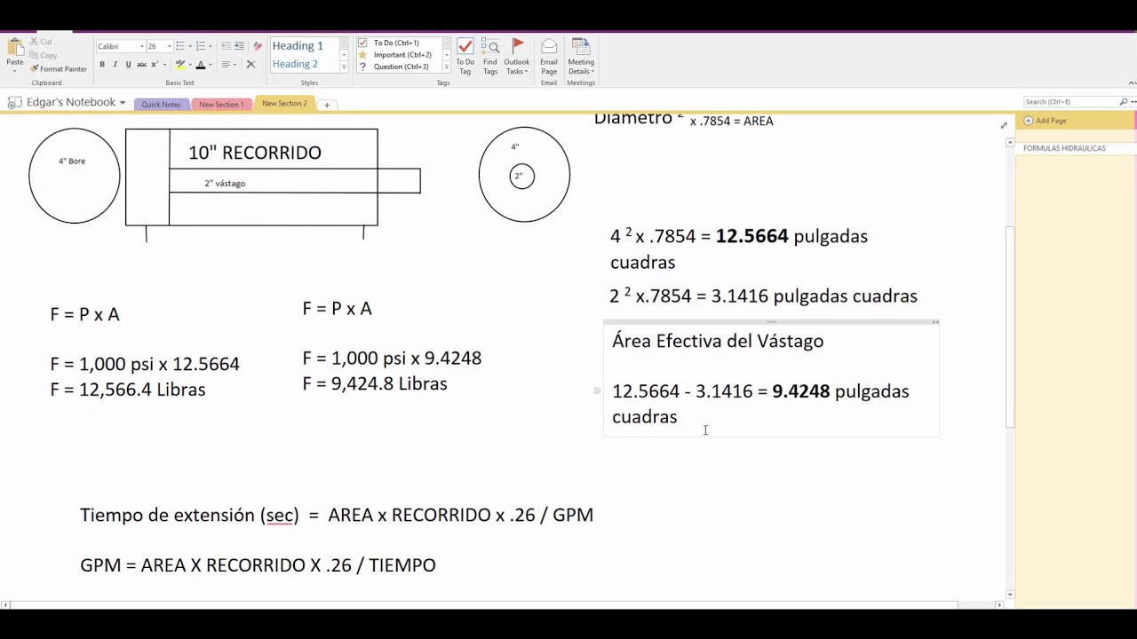 No quiero reemplazar Guia Cálculo de velocidad de cilindro hidráulico con gpm y area de cilindro |  Fórmulas Hidráulicas - YouTube