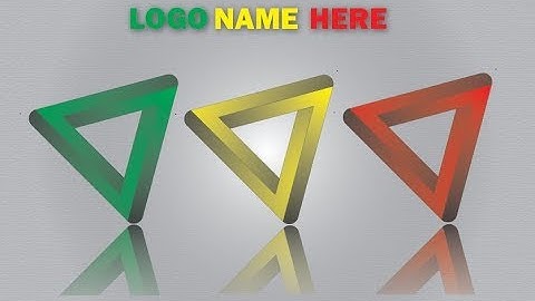 2017 Illustrator CC Tutorial | Logo Design | How to Create Simple 3D Triangular Logo Design