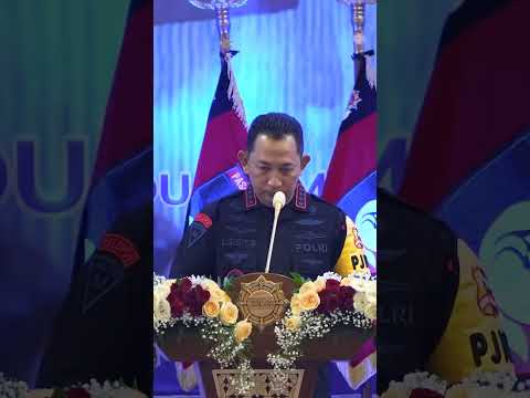 Suara Adzan Berkumandang, Kapolri Hentikan Arahan dalam Rakernis Korp Brimob Polri T.A. 2024