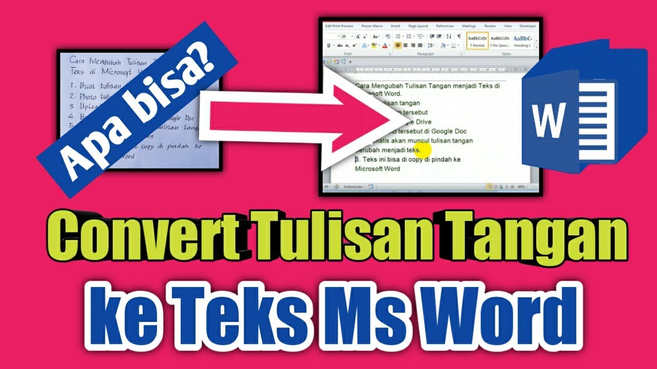 Aplikasi mengubah teks menjadi ms word Aplikasi mengubah teks menjadi ms word