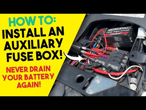 AUXILIARY FUSE BOX SETUP - Never have a dead motorcycle battery again!