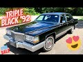 1992 Cadillac Brougham FOR SALE Triple Black 53k miles ORIGINAL Royal Seal Tire Specialty Motor Cars