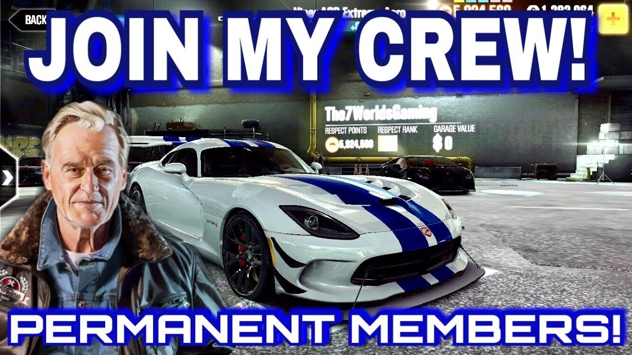 JOIN MY CREW!! LOOKING FOR PERMANENT MEMBERS!!! | CSR Racing 2 - YouTube