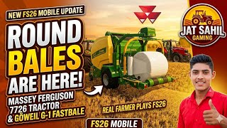 🥰✅FS26 Mobile: New Round Baler & Collector Features! (Official News) | Jat Sahil Gaming