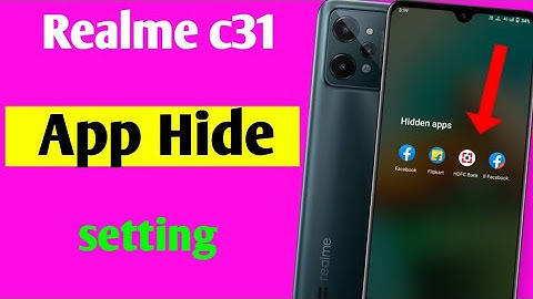 realme c31 me app hide kaise kare | how to hide Apps in realme c31 | realme c31 app hide setting