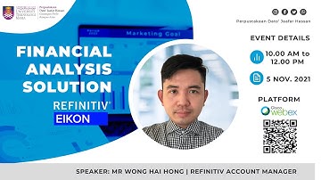 E -Training for Online Database Eikon - Financial Analysis Solution (5 November 2021)