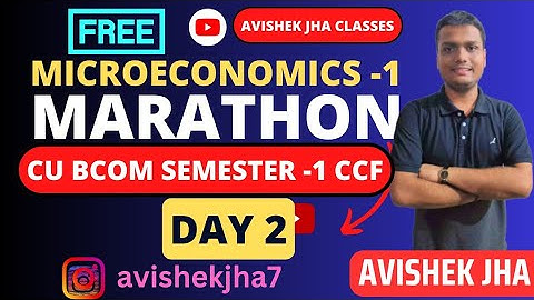 Marathon Day-2|| Microeconomics(IDC)|| Semester-1||Full Syllabus Revision|| Calcutta University