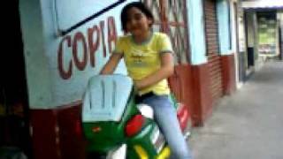 Morrita Andrea En Moto.