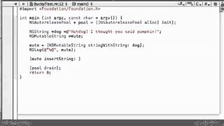 Objective C Programming Tutorial   55   Mutable Strings   YouTube
