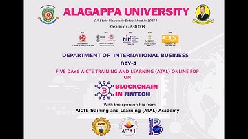 AICTE Training & Learning Academy Online FDP on Blockchain in FinTech- Session 3-Day 4- 14.12.2020