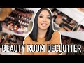 DECLUTTERING ALL THE MAKEUP IN MY BEAUTY ROOM!! *HUGE GIVEAWAY*