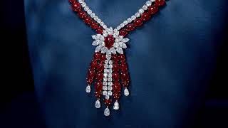 Celebrity Ruby and Diamond Necklace Wealth