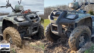 MORE MUDDING WITH THE SUZUKI VINSON 500! (DEEP RUTS AND LONG TRAILS)