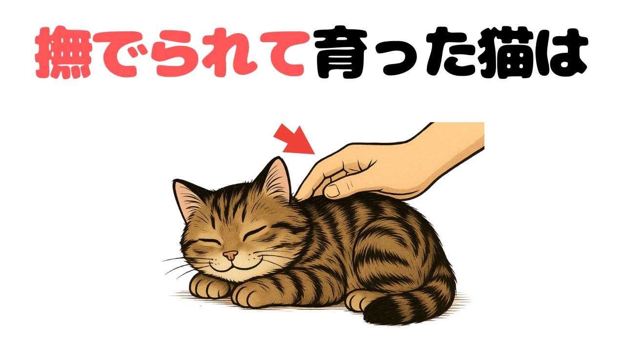猫の雑学‼【触れた分だけ、信頼が深まる】撫でられて育った猫が見せる10の性格
