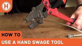 How To: Use a Hand Swage Tool To Crimp Ferrules On Wire Balustrade | HAMMERSMITH