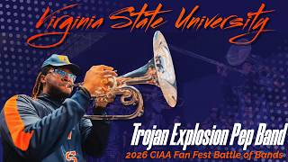 Virginia State University Trojan Explosion Pep Band at 2026 CIAA Fan Fest BOTB