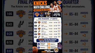 Knicks Math Challenge #maths #math #mathematics #confusing #challenging #knicks #basketball #foryou