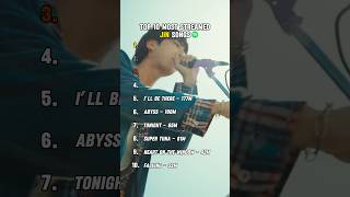 Top 10 Most Streamed JIN Songs (Spotify) #jin #runningwild #bts #hybe #top10 #streams #spotify #kpop