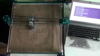 Arduino SVG plotter - Barcelona FC