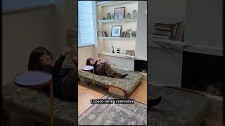 Small Sleeper Sofa That Unfolds Into a Flat Bed for Two  #interiordesign