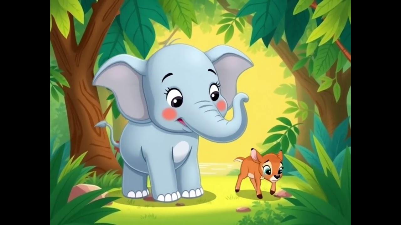 Titu the Brave Little Elephant 🐘| Kids Jungle Story | Moral Story for Children