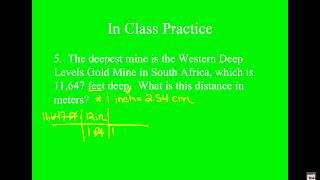 Video 6 - Scientific Methods - Factor Label Method In Class WS problems