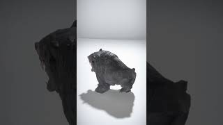 Fierce Black Bear Creature Model - AI Rigged 3D Character