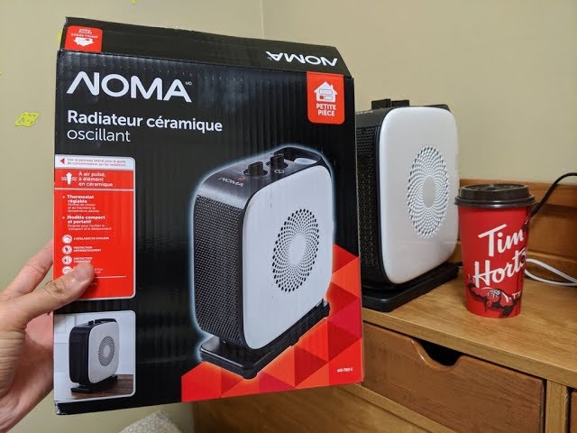 NOMA Oscillating Ceramic Heater review - YouTube