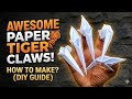 How to Make Paper Tiger Claws | Easy Origami Tiger Nails Craft for Kids