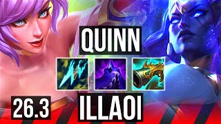 QUINN vs ILLAOI (TOP) | KR Challenger | 26.3