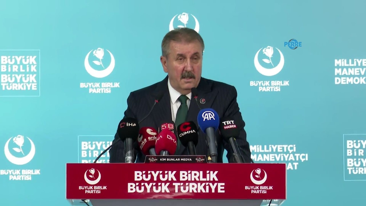 BBP Genel Başkanı Destici: ‘Kürtlerle kardeşiz, PKK’lılarla kardeş değiliz’