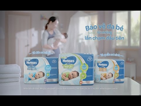 Video Dòng tã HUGGIES® Dry Sơ Sinh mới 2016_30s - youtube