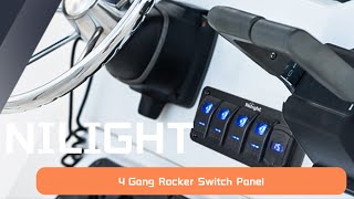 🔧⚡ Nilight 4 Gang Rocker Switch Panel Install & Custom Labels | USB Charger & Voltmeter