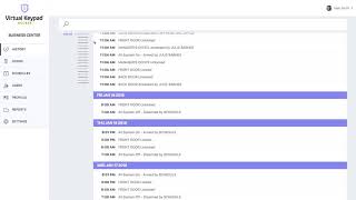 Virtual Keypad Access  Viewing History
