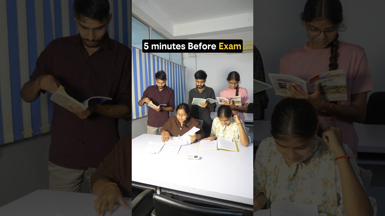 Sirf 5 Minute Bache Hai! 😨 | Exam Time Funny Short | Funny Shorts | Comedy Videos 