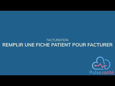 Créer une fiche patient pour la facturation