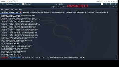 Live domains scan using domains list