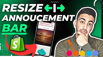 How To Resize Announcement Bar Text On Mobile Only In Shopify